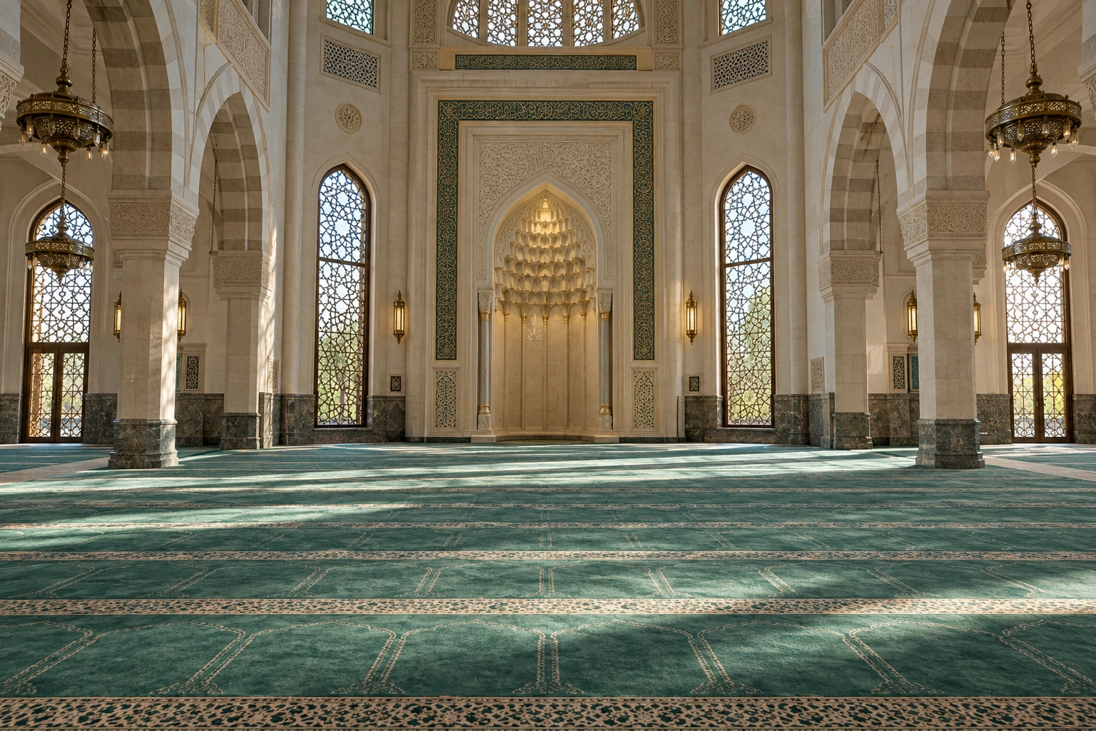 Beautiful mosque interior