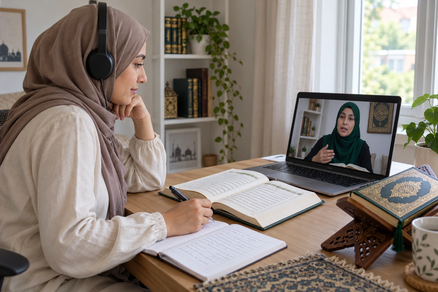 Illustrative remote Quran learning class
