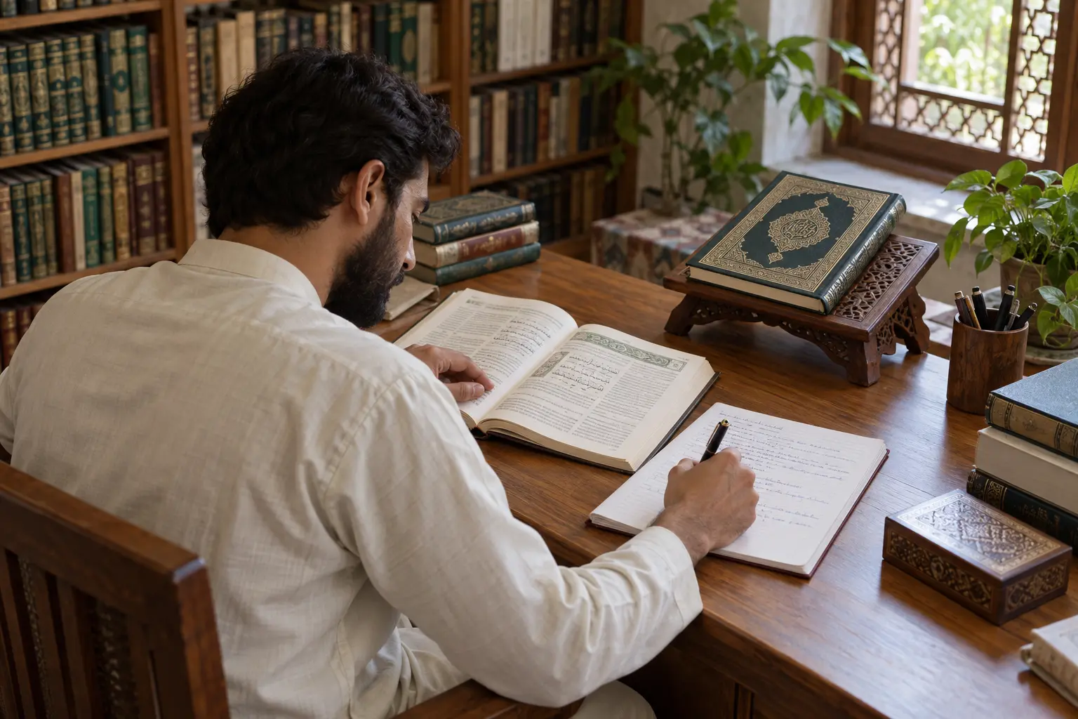 Quran reading and memorization practice