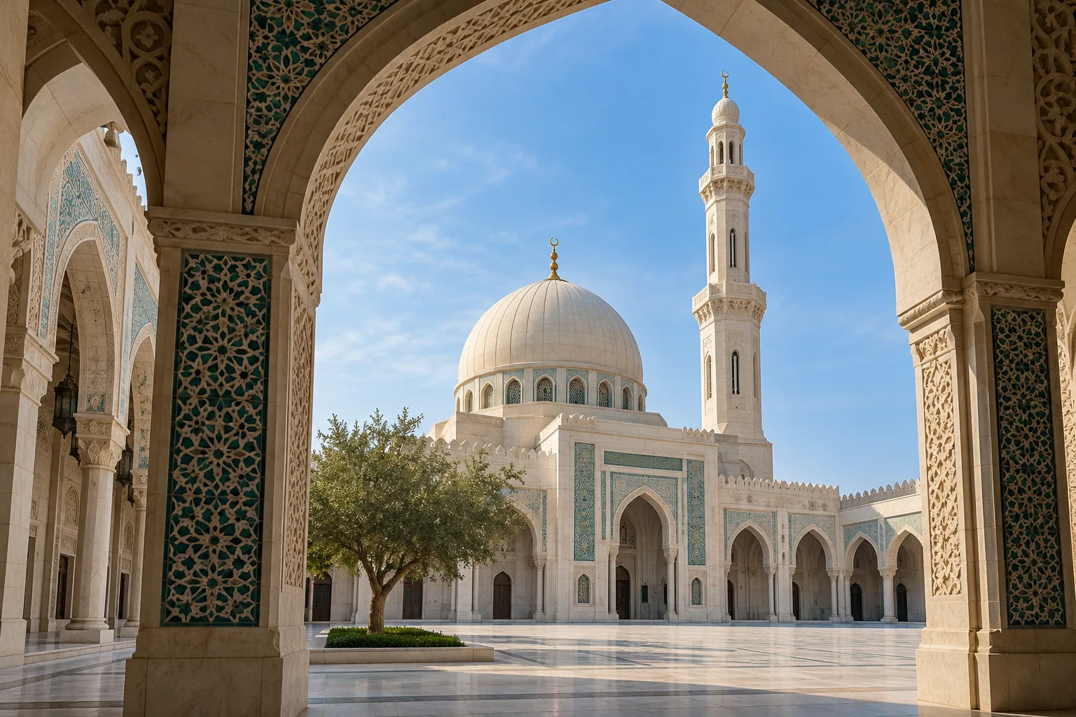 Quran study and reflection in a mosque